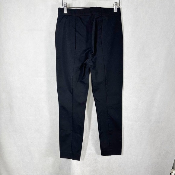 Everlane The Side Zip Stretch Cotton Work Pants Black Size 2 - Picture 2 of 13